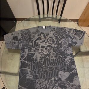 Harley-Davidson Black and Gray Las Vegas Graphic Tee